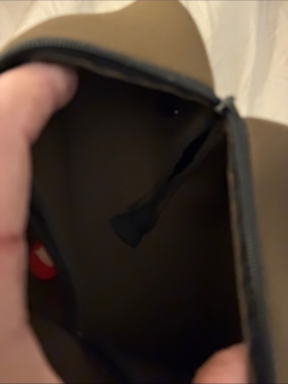 Leica Brown Camera Carry Case with Black Zip and Red Logo - Picture 3 of 4